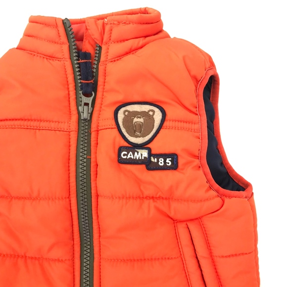 Carter's Orange Puffer Vest - Picture 3 of 5